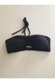 Zi Siyah Çok Dar Kalıp Straplez Bikini Üstü thumbnail 7