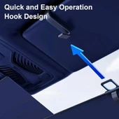 Otomatik Katlanır Araba Otobüs Kamyon Güneşliği UV Korumalı Isı Yalıtımlı Ön Cam Güneşlik 2'li 70x120cm thumbnail 4