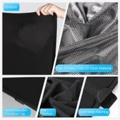 Tesla Model Y 2020–2023 Tavan Penceresi Güneşlik Katlanabilir UV Isı Yalıtımlı Çantalı Siyah Gri thumbnail 3