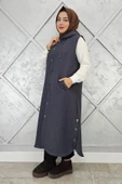 KADIN CEPLİ ETEK UCU DÜĞME DETAYLI TESETTÜR YELEK thumbnail 1