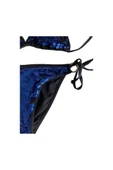Zi Siyah Mavi Pul Payetli Üçgen Bikini Takımı thumbnail 8