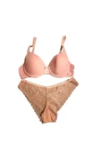 Zi Pembe Boş Kap Mikro Tulumlu Sütyen Takım thumbnail 4