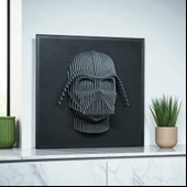 Dark Side – 3D Darth Vader Duvar Dekoru thumbnail 1