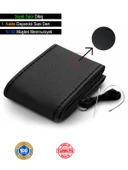 Hyundai Elentra ÖZEL süper deri Direksiyon Kılıfı, Dikmeli Siyah Spor Dikiş thumbnail 2