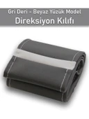 Suzuki Alto Gri ÖZEL süper deri Beyaz Yüzüklü Dikişli Direksiyon Kılıfı thumbnail 2