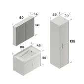 ADA 80 CM BANYO DOLABI thumbnail 3