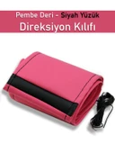 Volkswagen Scirocco Pembe ÖZEL süper deri Siyah Yüzüklü Dikişli Direksiyon Kılıfı thumbnail 2