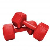 Delta 2 Kg x 2 Adet Köşeli Kırmızı Plastik Dambıl Ağırlık Seti - 1