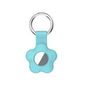 Çiçek Desenli Renkli Airtag Silikon Anahtarlık Kılıfı Kopçaklı thumbnail 10