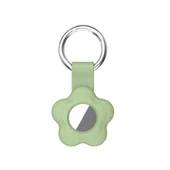 Çiçek Desenli Renkli Airtag Silikon Anahtarlık Kılıfı Kopçaklı thumbnail 6