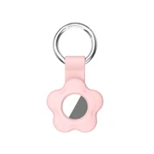 Çiçek Desenli Renkli Airtag Silikon Anahtarlık Kılıfı Kopçaklı thumbnail 11