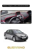 RENAULT Megane 2 (2002–2009) BUYUK EKRANLITORDİDO KORUMA KILIFI SİYAH KENAR thumbnail 1