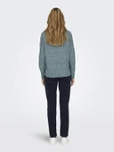 ONLY V Yaka Örme Bayan Kazak 15224360 thumbnail 4