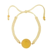 Gekas Kuyumculuk 22 Ayar Yeni Yarım Altın Krem Renkli İpli Bileklik thumbnail 2