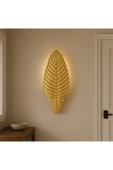 ASZEN Gold Dekoratif Kabartma LED Duvar Apliği 48x22 cm 9 wolt pilli thumbnail 3