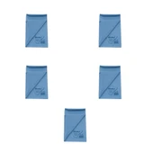 Polikur Mikrofiber Sık Dokulu Cam Temizlik Bezi - Mavi - 40x50 Cm. - 5 Adet thumbnail 1