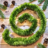 YILBAŞI BOYUN SİMİ FISTIK YEŞİLİ 2 METRE YILBAŞI BOYUN SİMİ YUMUŞAK GARLAND YILBAŞI SÜSLEMELERİ thumbnail 1