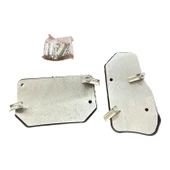 Universal Otomatik Metal Pedal Seti 2 Parça Krom Siyah thumbnail 2