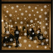 Yeni Yıl Kar Taneleri Sticker Seti - Kış Temalı Kar Taneleri thumbnail 1