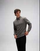 Ellesse EM607 Erkek Polo Yaka Antrasit Sweat thumbnail 2