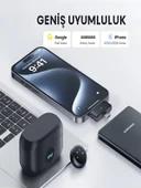 Lightinin Type-C Uyumlu 320mAh Dijital Ekranlı 2.4G Kablosuz Çift Yaka Mikrofonu Pro++ thumbnail 4