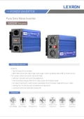 Lexron 1000W 24V Tam Sinüs Inverter thumbnail 6