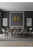 ASZEN Melek Kanadı Duvar Apliği – 40×50 cm Dekoratif Poliüretan, 2 parça Gold Renk pilli thumbnail 3