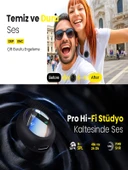 Lightinin Type-C Uyumlu 320mAh Dijital Ekranlı 2.4G Kablosuz Çift Yaka Mikrofonu Pro++ thumbnail 3