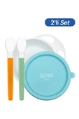 Wee Baby Kapaklı Mama Tabağı ve 2'li Mama Kaşığı thumbnail 1
