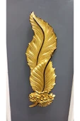 Tasarım Gold buketli yaprak aplik siyah çizgili Ebat(62*22) Pilli thumbnail 4