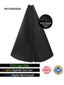 Toyota Camry Siyah Deri özel yeni Tasarım Siyah Spor Dikiş Vites Körüğü thumbnail 1