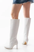 SYT-2004 Beyaz Günlük Bayan Çizme thumbnail 3