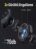 Lightinin Type-C Uyumlu 320mAh Dijital Ekranlı 2.4G Kablosuz Çift Yaka Mikrofonu Pro++ thumbnail 2