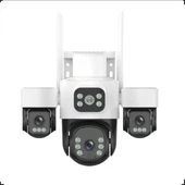 INOX-X113 Wifi Güvenlik Kamerası 3 Lensli 3 MP Hareket Algılama Özelliğiyle thumbnail 1