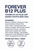 Forever Living Forever B12 Plus | B12 Vitamini ve Folik Asit Takviyesi - Orijinal Ürün thumbnail 3