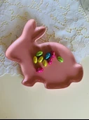 Primark Home Paskalya Easter Sevimli Pembe Tavşan Pink Rabbit Büyük Porselen Sunum Tabağı thumbnail 2