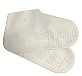 Silikon Ayakkabı Kılıfı Kaymaz Su Kir Geçirmez  M Beden Beyaz (5314) thumbnail 1