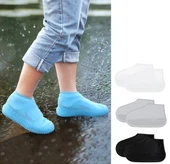 Silikon Ayakkabı Kılıfı Kaymaz Su Kir Geçirmez   L Beden Siyah (5314) thumbnail 5