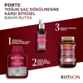 Bioxcin Forte Saç Bakım Kiti Yoğun Saç Dökülmesi İçin (300 ml Şampuan  50 ml Serum  Keratin Complex 60 Tablet) thumbnail 5