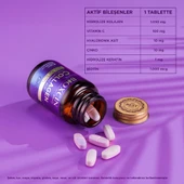 Bioxcin Collagen Hyaluronic Acid Hidrolize Tip 1-3 Kolajen 3 x 30 Tablet - 3 Al 2 Öde thumbnail 3