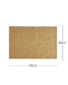 Ocean Home Textile Yıkanabilir Jüt Görünümlü Naturel Renk Hasır Desenli Paspas 60 x 90 cm thumbnail 4