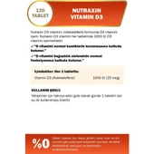 Nutraxin Vitamin D3 1000 IU 120 Tablet thumbnail 2