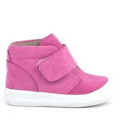 Rakerplus Yoohoo Hakiki Deri Pembe Beyaz Cırtlı Kız Bebek Bot thumbnail 2