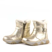 Rakerplus Deriden Parlak Altın Rengi Bebek ve Çocuk Bot thumbnail 7