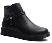 KUUM LONDON K1121001 Siyah Fermuarlı Kadın Bot thumbnail 1