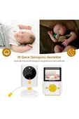 Akıllı Bebek Kamerası Monitörlü Karşılıklı Konuşma Özellikli Sıcaklık İzleme 2.4 İnç Bebek Kamerası thumbnail 3