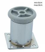 LUDIA Metal Ayarlanabilir 4 Adet Mobilya Ayağı Metal Tablalı 6cm thumbnail 5