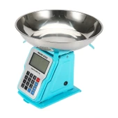 30kg 1g Dijital Kefeli Terazi Pilli Ve Adaptörlü Elektronik Tartı, Paslanmaz Çelik Tepsili Fiyat Hesaplama Mi thumbnail 3