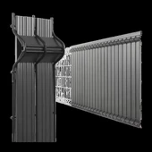 Bahçe Çiti İçin Özel Koruma Kapatma PVC Çit Kaplama 203x250 cm thumbnail 1