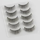 4 Parça Kirpik Seti Takma Kirpik Takımı 5li Kirpik Set Kirpik Kıvırıcı Kirpik Yapıştırıcı Rimel Maskara Fırçası thumbnail 2